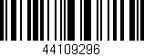 Código de barras (EAN, GTIN, SKU, ISBN): '44109296'