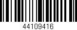 Código de barras (EAN, GTIN, SKU, ISBN): '44109416'