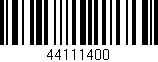 Código de barras (EAN, GTIN, SKU, ISBN): '44111400'