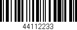 Código de barras (EAN, GTIN, SKU, ISBN): '44112233'