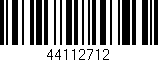 Código de barras (EAN, GTIN, SKU, ISBN): '44112712'
