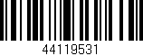 Código de barras (EAN, GTIN, SKU, ISBN): '44119531'