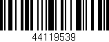 Código de barras (EAN, GTIN, SKU, ISBN): '44119539'