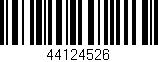 Código de barras (EAN, GTIN, SKU, ISBN): '44124526'