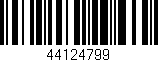 Código de barras (EAN, GTIN, SKU, ISBN): '44124799'