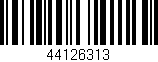 Código de barras (EAN, GTIN, SKU, ISBN): '44126313'