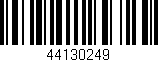 Código de barras (EAN, GTIN, SKU, ISBN): '44130249'