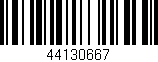 Código de barras (EAN, GTIN, SKU, ISBN): '44130667'