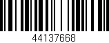 Código de barras (EAN, GTIN, SKU, ISBN): '44137668'