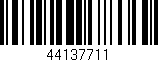 Código de barras (EAN, GTIN, SKU, ISBN): '44137711'