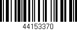 Código de barras (EAN, GTIN, SKU, ISBN): '44153370'