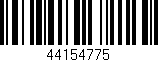 Código de barras (EAN, GTIN, SKU, ISBN): '44154775'