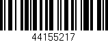 Código de barras (EAN, GTIN, SKU, ISBN): '44155217'