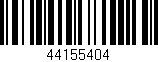 Código de barras (EAN, GTIN, SKU, ISBN): '44155404'