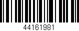 Código de barras (EAN, GTIN, SKU, ISBN): '44161981'