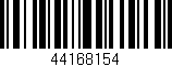 Código de barras (EAN, GTIN, SKU, ISBN): '44168154'