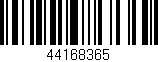 Código de barras (EAN, GTIN, SKU, ISBN): '44168365'