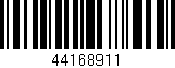 Código de barras (EAN, GTIN, SKU, ISBN): '44168911'