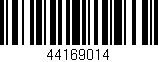 Código de barras (EAN, GTIN, SKU, ISBN): '44169014'