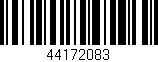 Código de barras (EAN, GTIN, SKU, ISBN): '44172083'