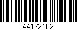 Código de barras (EAN, GTIN, SKU, ISBN): '44172162'