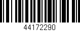 Código de barras (EAN, GTIN, SKU, ISBN): '44172290'
