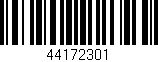 Código de barras (EAN, GTIN, SKU, ISBN): '44172301'