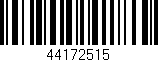 Código de barras (EAN, GTIN, SKU, ISBN): '44172515'