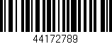 Código de barras (EAN, GTIN, SKU, ISBN): '44172789'
