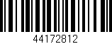 Código de barras (EAN, GTIN, SKU, ISBN): '44172812'