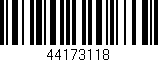 Código de barras (EAN, GTIN, SKU, ISBN): '44173118'