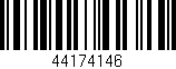 Código de barras (EAN, GTIN, SKU, ISBN): '44174146'