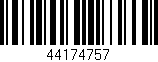 Código de barras (EAN, GTIN, SKU, ISBN): '44174757'