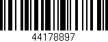 Código de barras (EAN, GTIN, SKU, ISBN): '44178897'