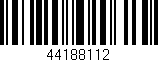 Código de barras (EAN, GTIN, SKU, ISBN): '44188112'