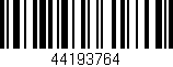 Código de barras (EAN, GTIN, SKU, ISBN): '44193764'