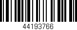 Código de barras (EAN, GTIN, SKU, ISBN): '44193766'