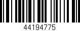 Código de barras (EAN, GTIN, SKU, ISBN): '44194775'