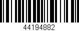 Código de barras (EAN, GTIN, SKU, ISBN): '44194882'