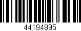 Código de barras (EAN, GTIN, SKU, ISBN): '44194895'