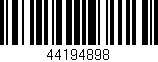 Código de barras (EAN, GTIN, SKU, ISBN): '44194898'