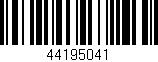 Código de barras (EAN, GTIN, SKU, ISBN): '44195041'