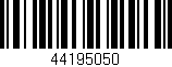 Código de barras (EAN, GTIN, SKU, ISBN): '44195050'