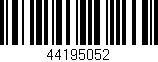 Código de barras (EAN, GTIN, SKU, ISBN): '44195052'