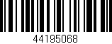 Código de barras (EAN, GTIN, SKU, ISBN): '44195068'