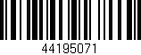 Código de barras (EAN, GTIN, SKU, ISBN): '44195071'