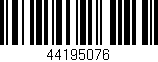 Código de barras (EAN, GTIN, SKU, ISBN): '44195076'
