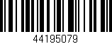 Código de barras (EAN, GTIN, SKU, ISBN): '44195079'
