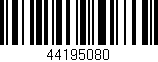 Código de barras (EAN, GTIN, SKU, ISBN): '44195080'
