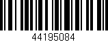 Código de barras (EAN, GTIN, SKU, ISBN): '44195084'